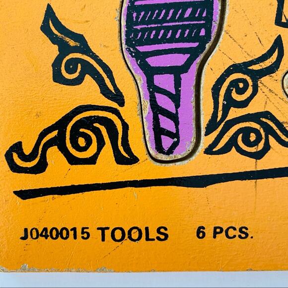 Judy | Vintage Wooden Tool Preschool Puzzle 8 Pieces - Picture 5 of 5